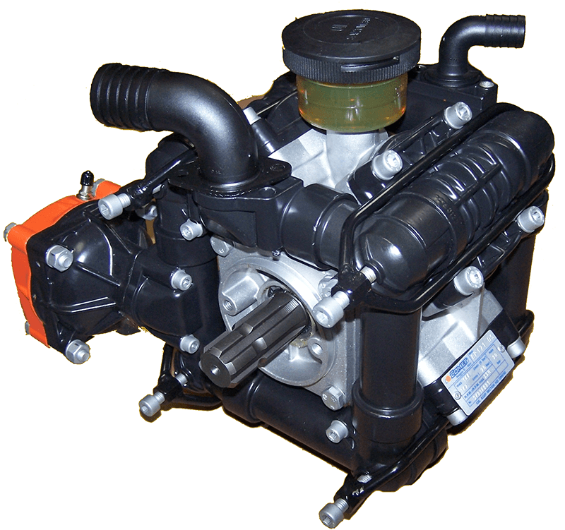 Piston-diaphragm pumps